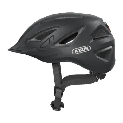 abus urban casco de bicicleta urbana con luz trasera