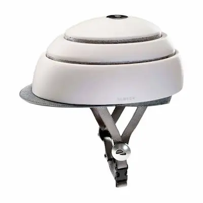 casco plegable closca helmet fuga color blanco