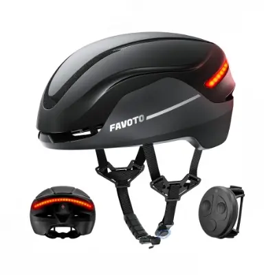 favoto casco ciclismo inteligente con luz led adulto amazon