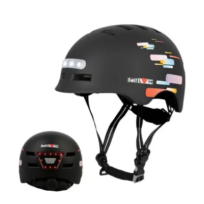 selflove casco patinete con luces led comprar